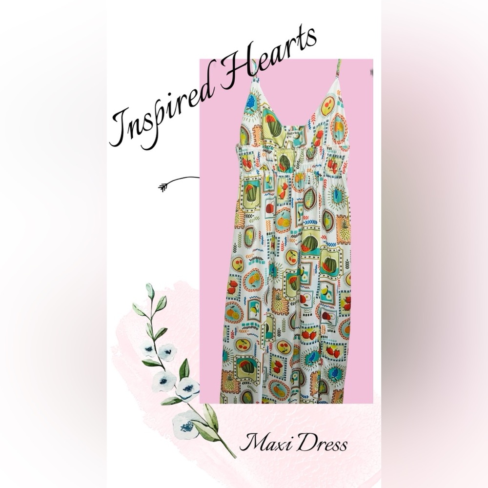 🩷💚Colorful Maxi Dress by Inspired Hearts💚🩷‎